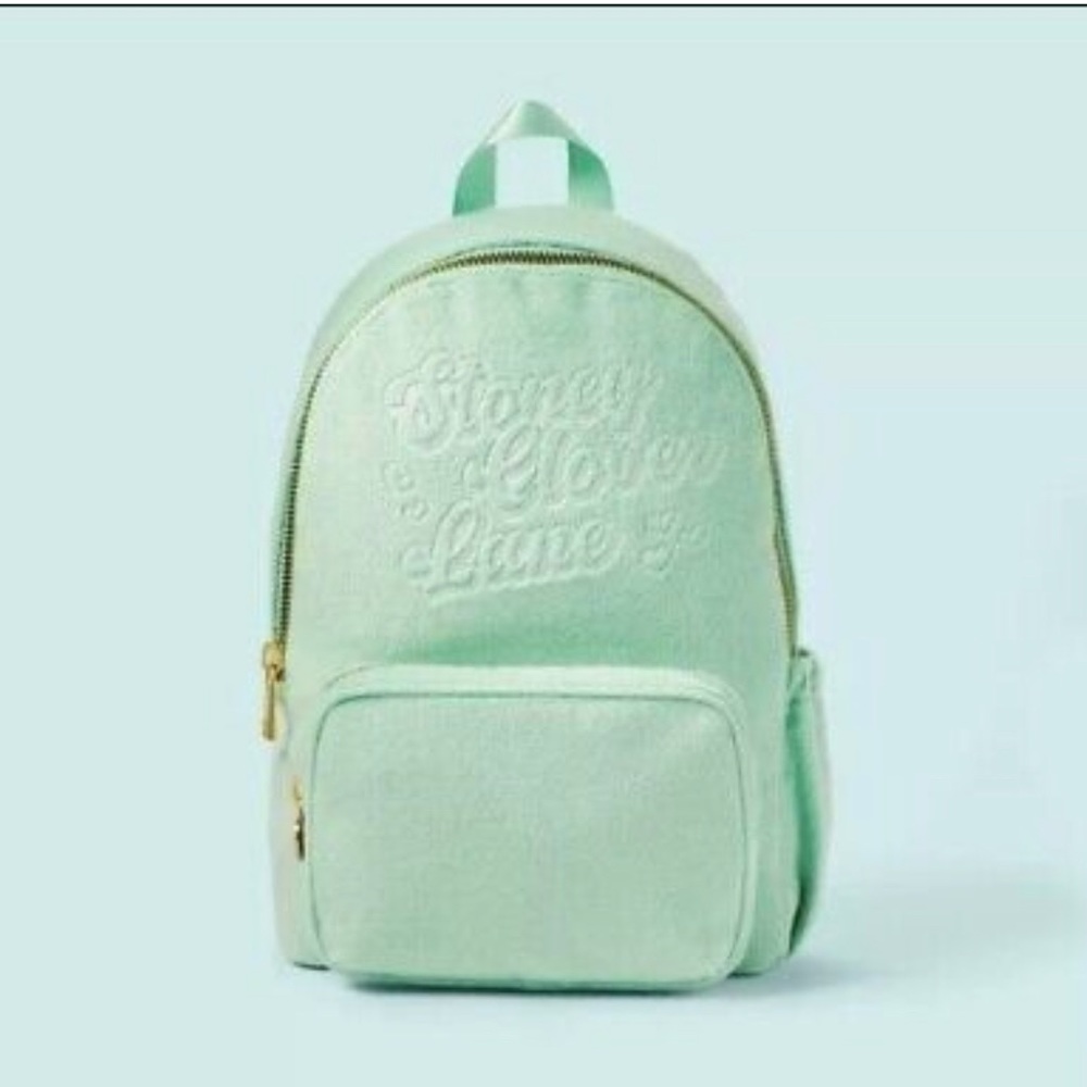 Stoney Clover Lane x Target Terry Cloth Embossed Backpack Light Green